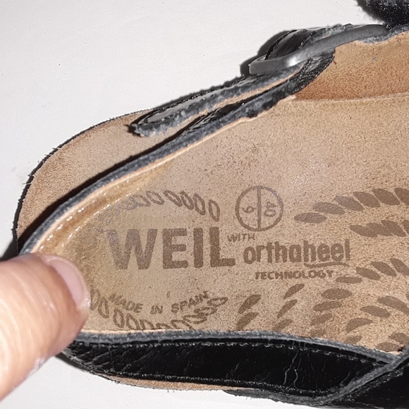 Andrew Weil Orthoheel T-strap Slingback Sandals - EUC - 9 - Picture 12 of 14